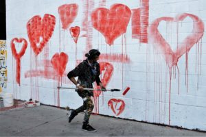 Mural by Fallen Rose on Lovers Lane